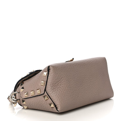 Valentino Garavani Pebbled Calfskin Mini Rockstud Crossbody Bag Poudre 3 of 8
