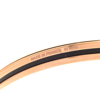 Hermes Enamel Printed Couvertures Et Tenues De Jour Narrow Bracelet 70 5 of 6