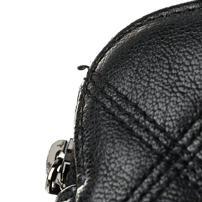 Saint Laurent Grained Lambskin Quilted Mini Becky Double Zip Bag Black 11 of 12