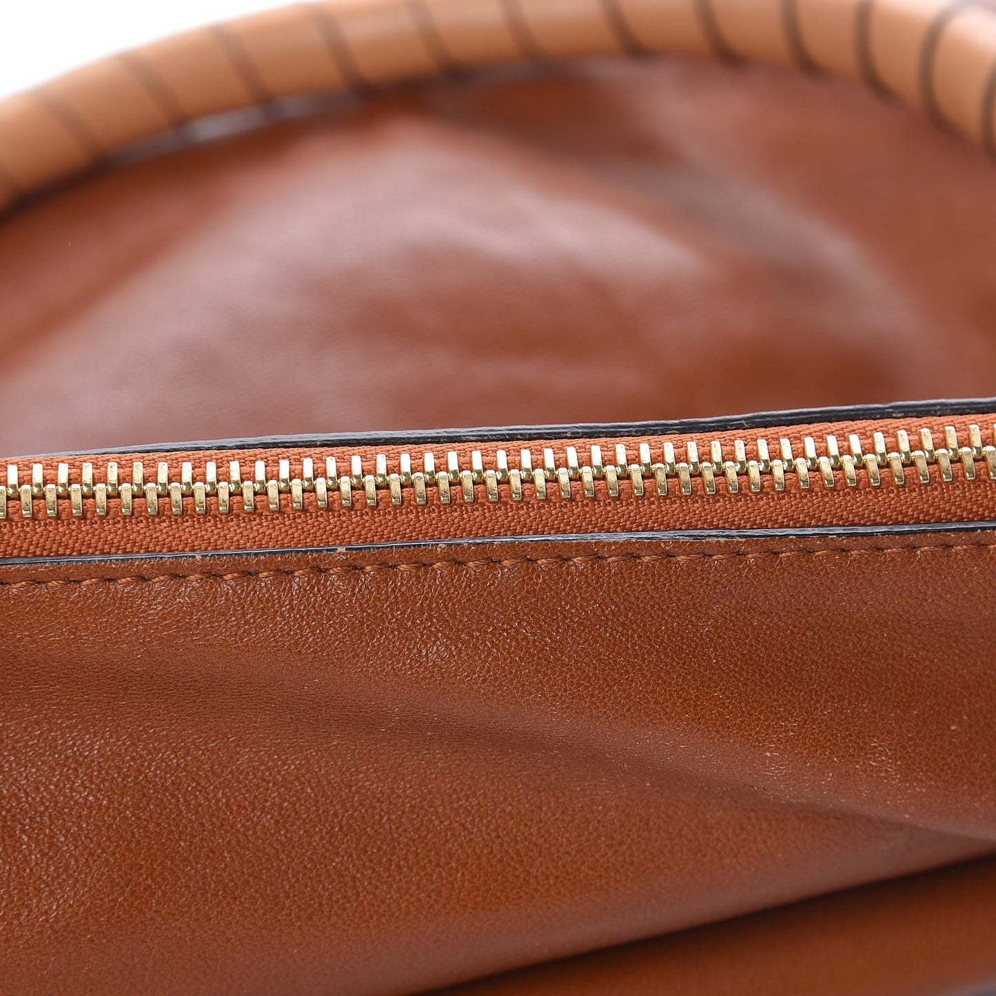 Calfskin Perforated Marcie Animation Satchel Brown