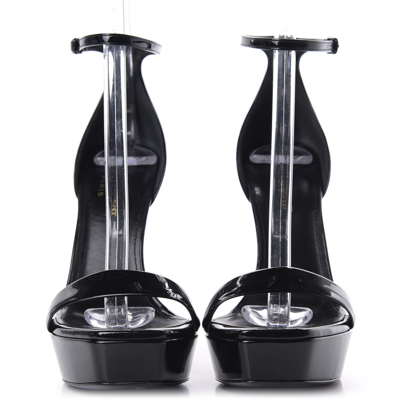Patent Debbie 105 Platform Sandals 37.5 Black
