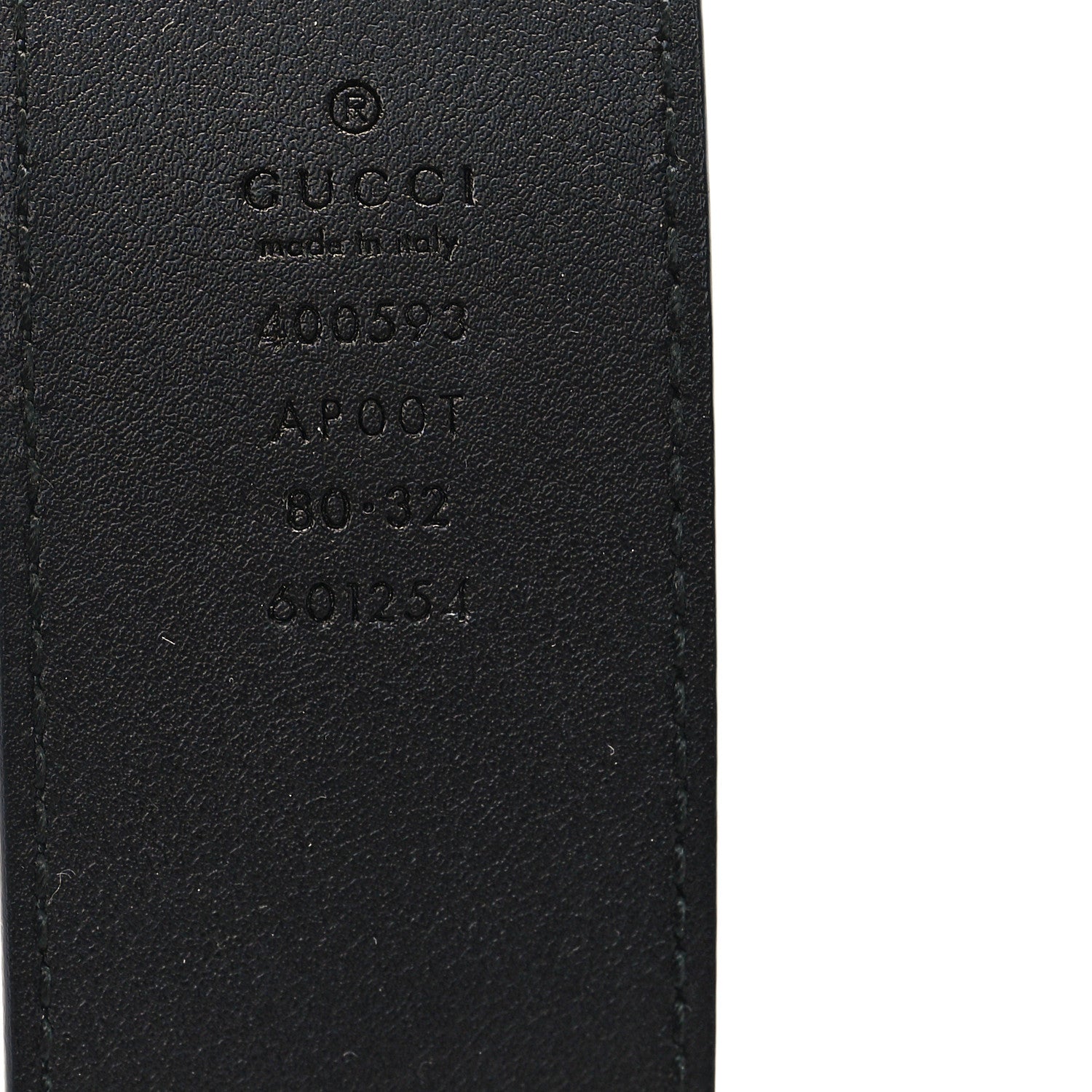 Gucci Calfskin Double G 40mm Belt 80 32 Black 3 of 4