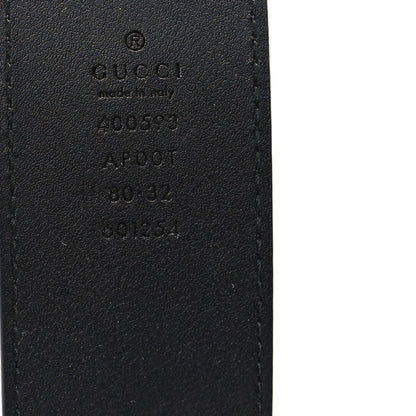 Gucci Calfskin Double G 40mm Belt 80 32 Black 3 of 4