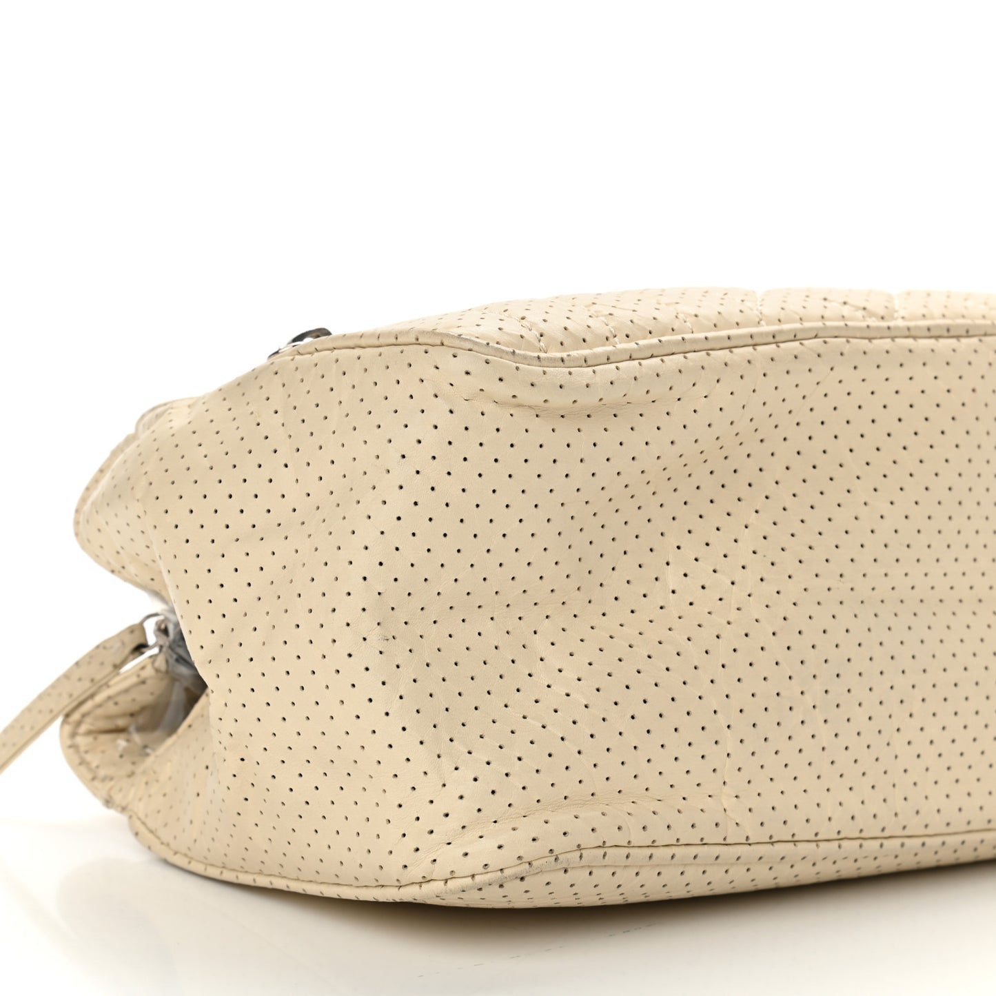 Calfskin Perforated 50's Satchel Beige