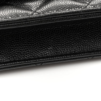 Chanel Caviar Quilted My Everything Wallet On Chain WOC Black 12 of 14