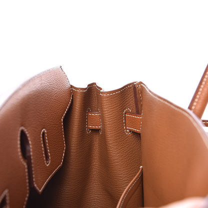 Hermes Natural Barenia Faubourg Birkin 35 Fauve 11 of 46