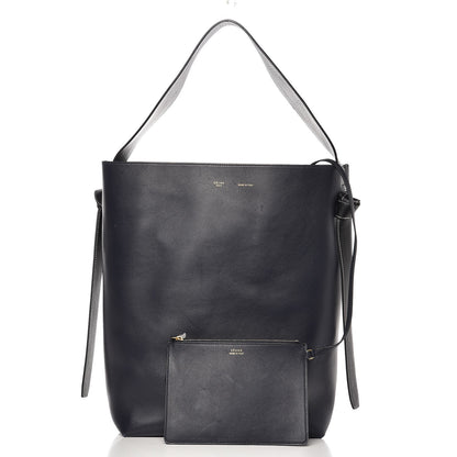 Celine Shiny Smooth Calfskin Small Twisted Cabas Navy Dark Green 13 of 13