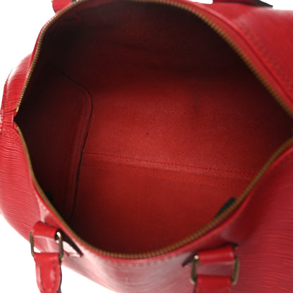 Louis Vuitton Epi Speedy 30 Castillan Red 5 of 11