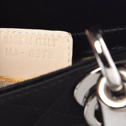 Christian Dior Satin Patent Cannage Mini Lady Dior Black 7 of 8