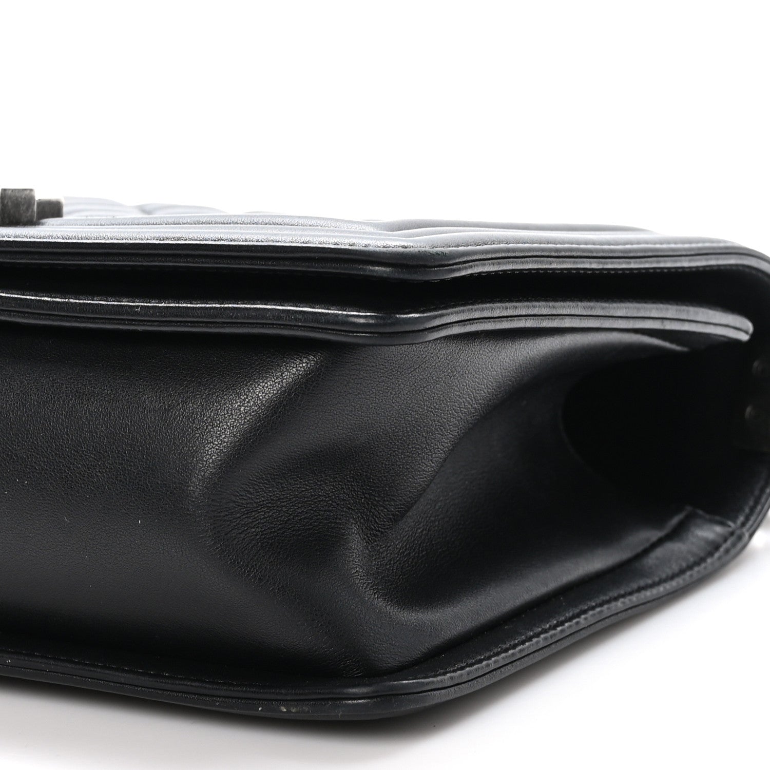 Chanel Lambskin Quilted Medium Boy Flap Black 10 of 11