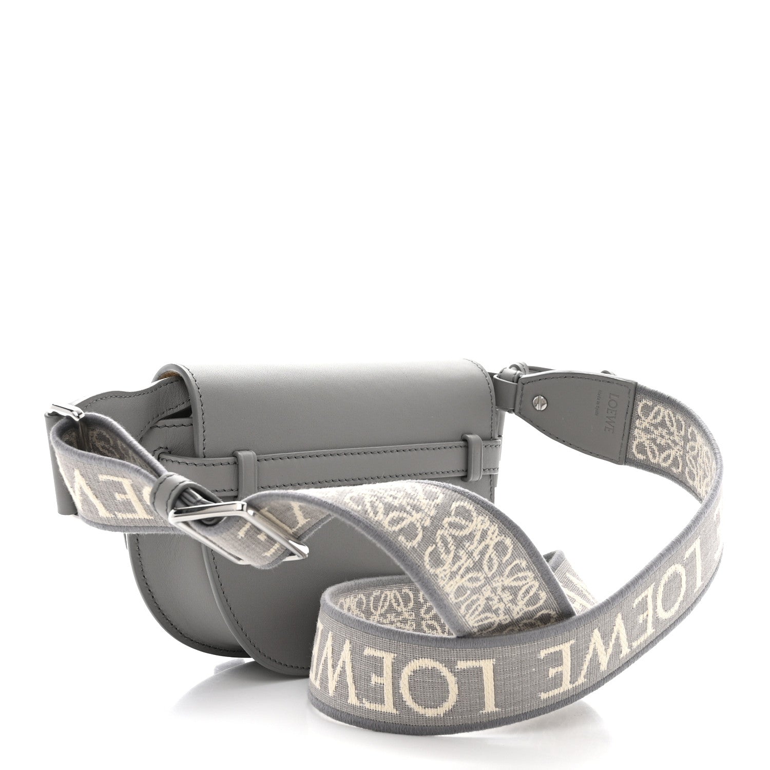 Loewe Calfskin Jacquard Mini Gate Dual Bag Ash Grey 3 of 10