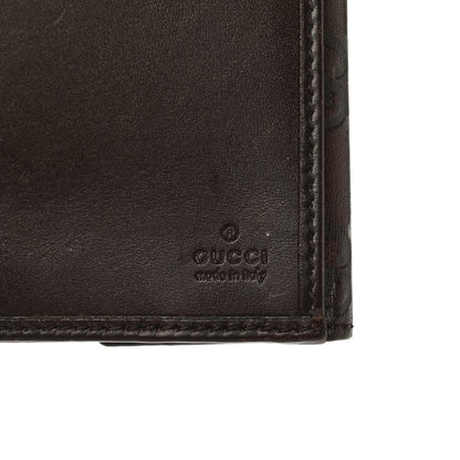Gucci Guccissima Margaux Calfskin Metal Bar Continental Flap Wallet Chocolate 7 of 23