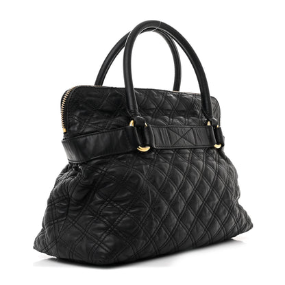 Marc Jacobs Calfskin Quilted Bruna Tote Black 3 of 13