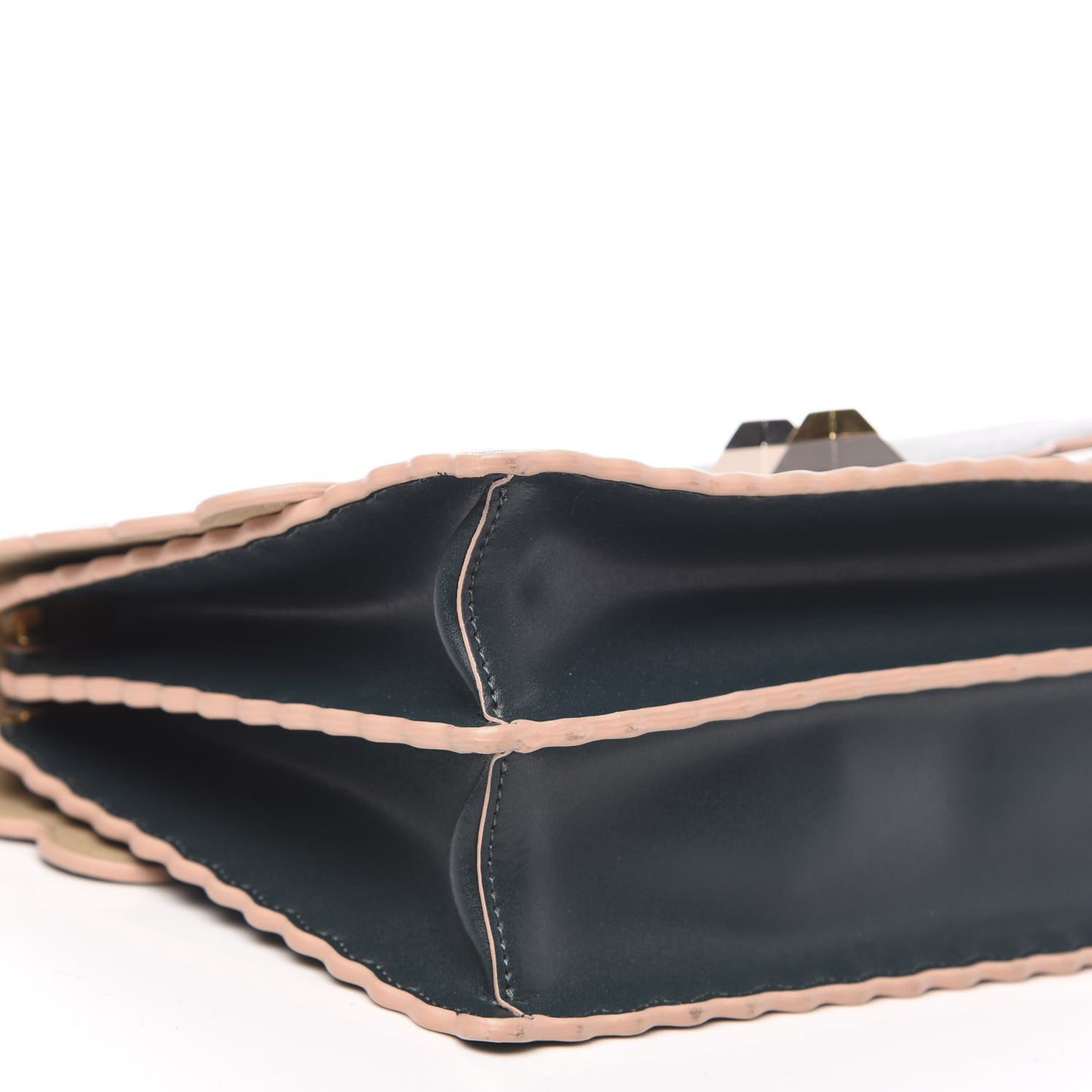 Vitello Liberty Scalloped Studded Kan I Shoulder Bag Amazzonia