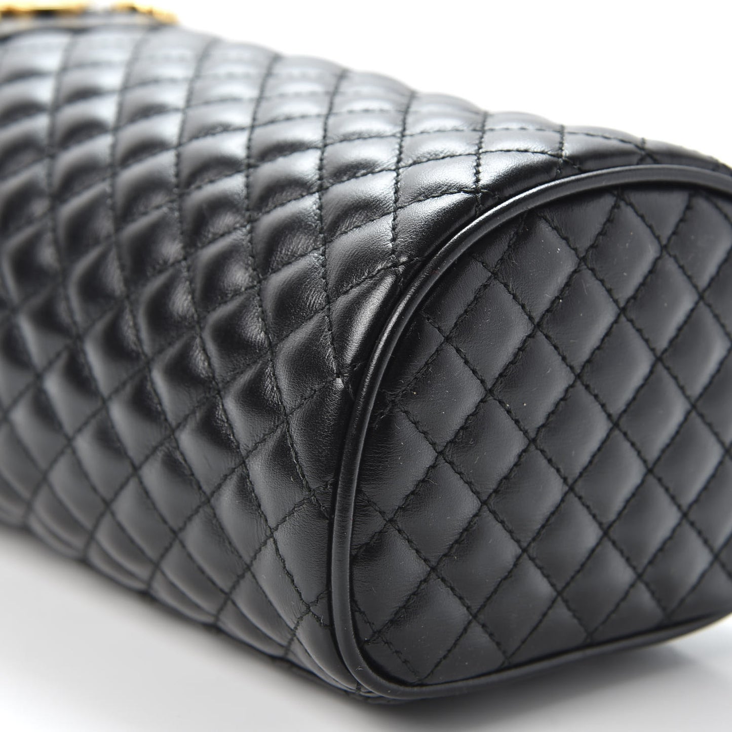 Calfskin Trapuntata Zumi Belt Bag Black