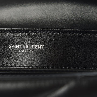 Saint Laurent Calfskin Y Quilted Monogram Toy Loulou Crossbody Bag Black 6 of 11