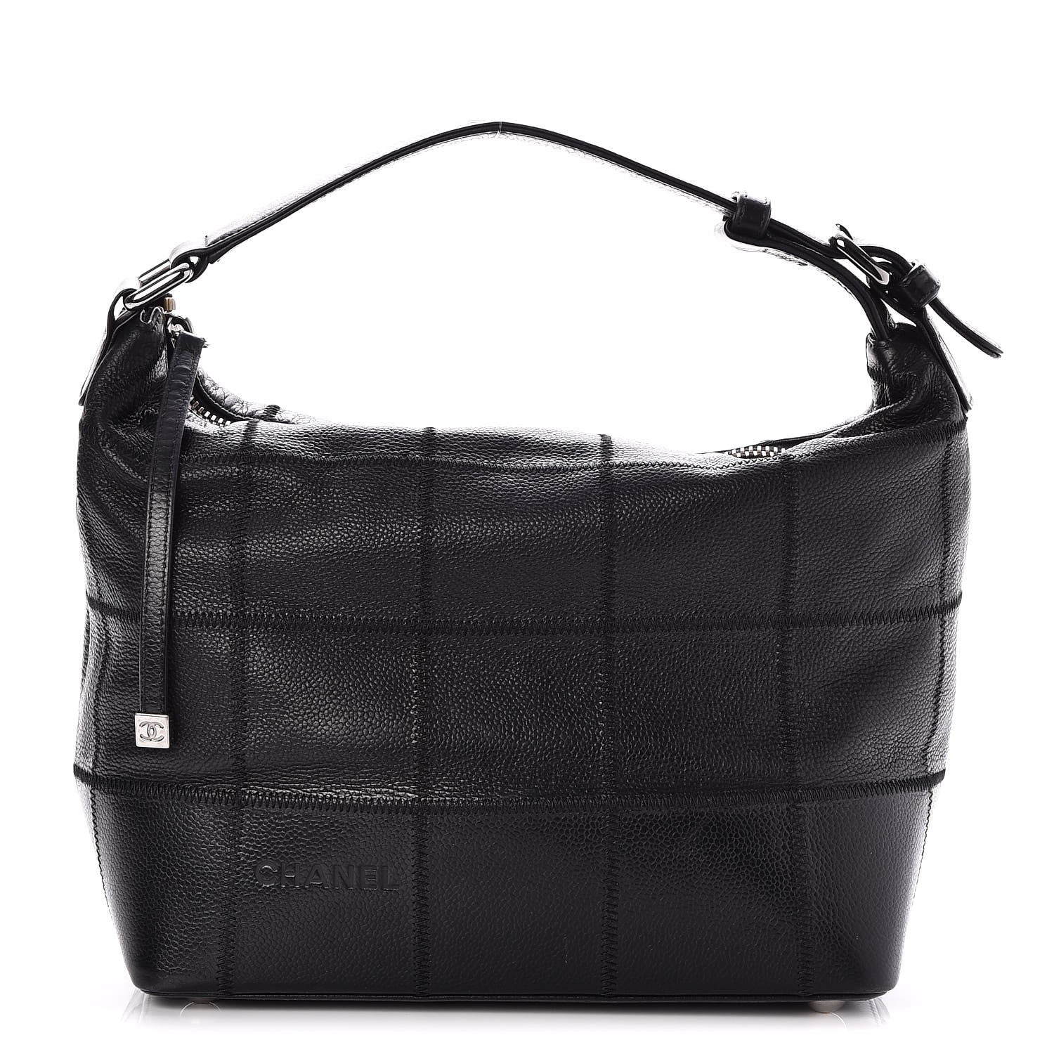 Chanel Caviar Square Stitched Hobo Black 1 of 7