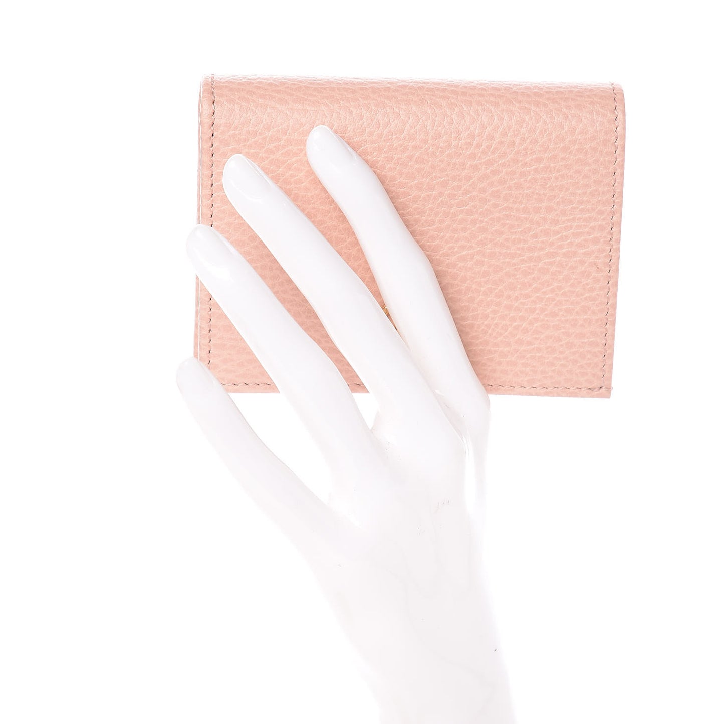 Dollar Calfskin GG Marmont Card Case Perfect Pink