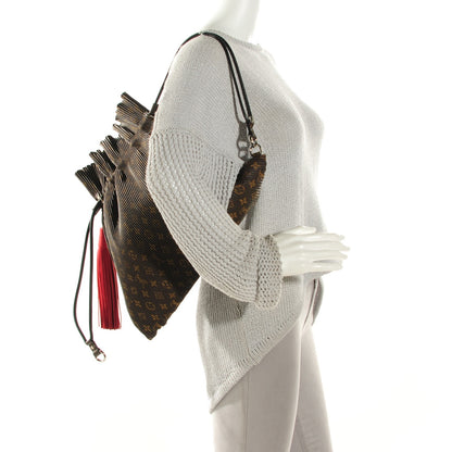 Louis Vuitton Monogram Canvas Pleated Explorer Bag MM 2 of 8