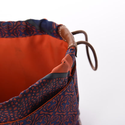 Hermes Silk Carre en Cravates Fourbi 20 PM Pouch Ocean Bleu 10 of 14