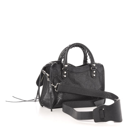 Balenciaga Agneau Classic Silver Hardware Mini City Gris Fossile 4 of 12