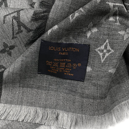 Louis Vuitton Cotton Monogram Essential Stole Gris 3 of 4