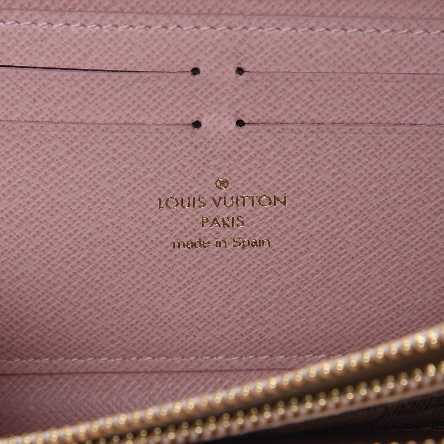 Louis Vuitton Damier Azur Clemence Wallet Rose Ballerine 6 of 7