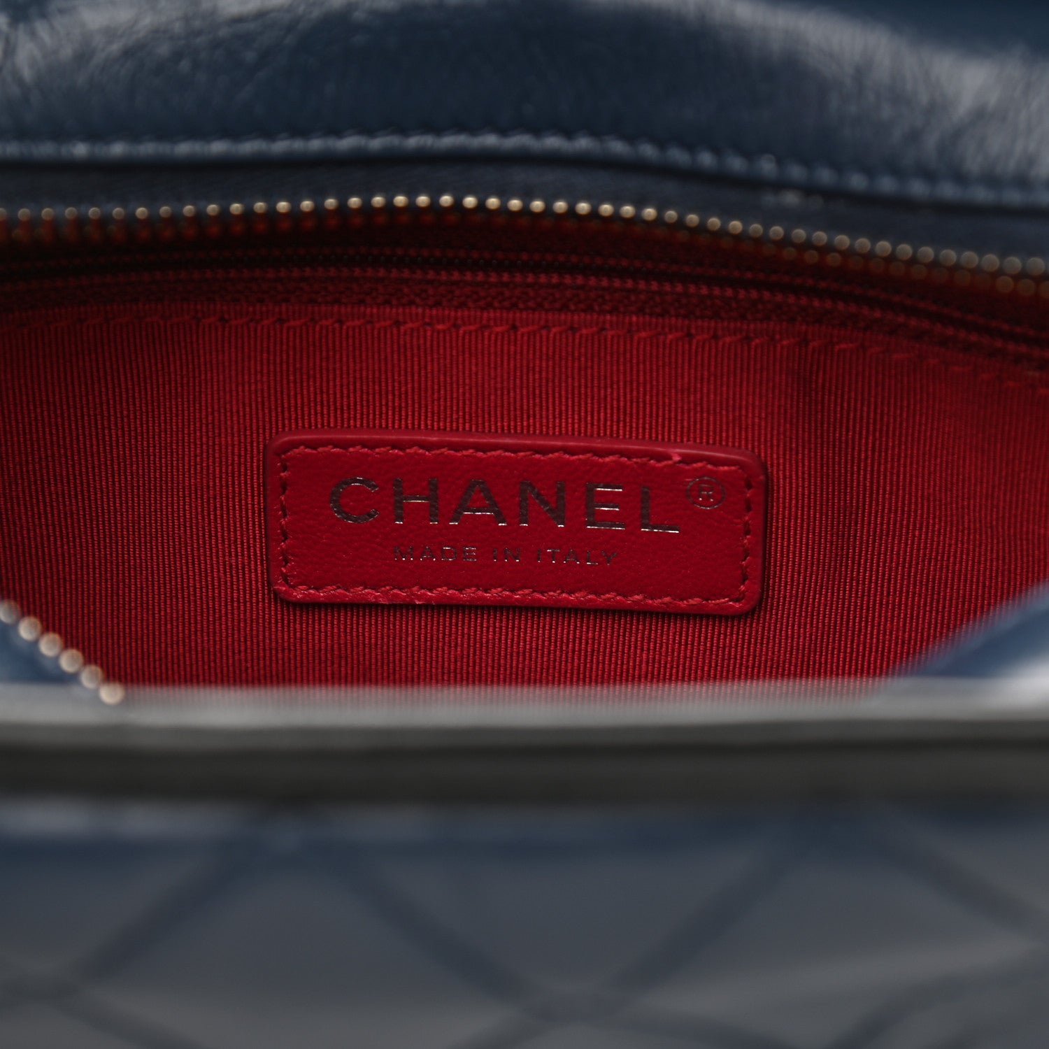 Chanel Aged Calfskin Quilted Small Gabrielle Hobo Navy Black 6 of 11