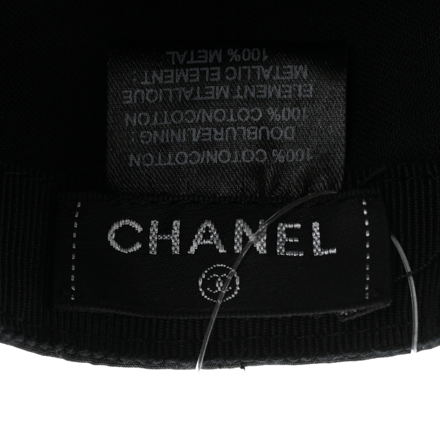 Chanel Cotton CC Cap Hat Black 8 of 9