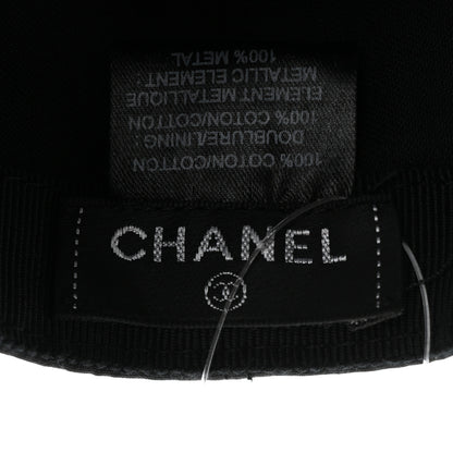Chanel Cotton CC Cap Hat Black 8 of 9