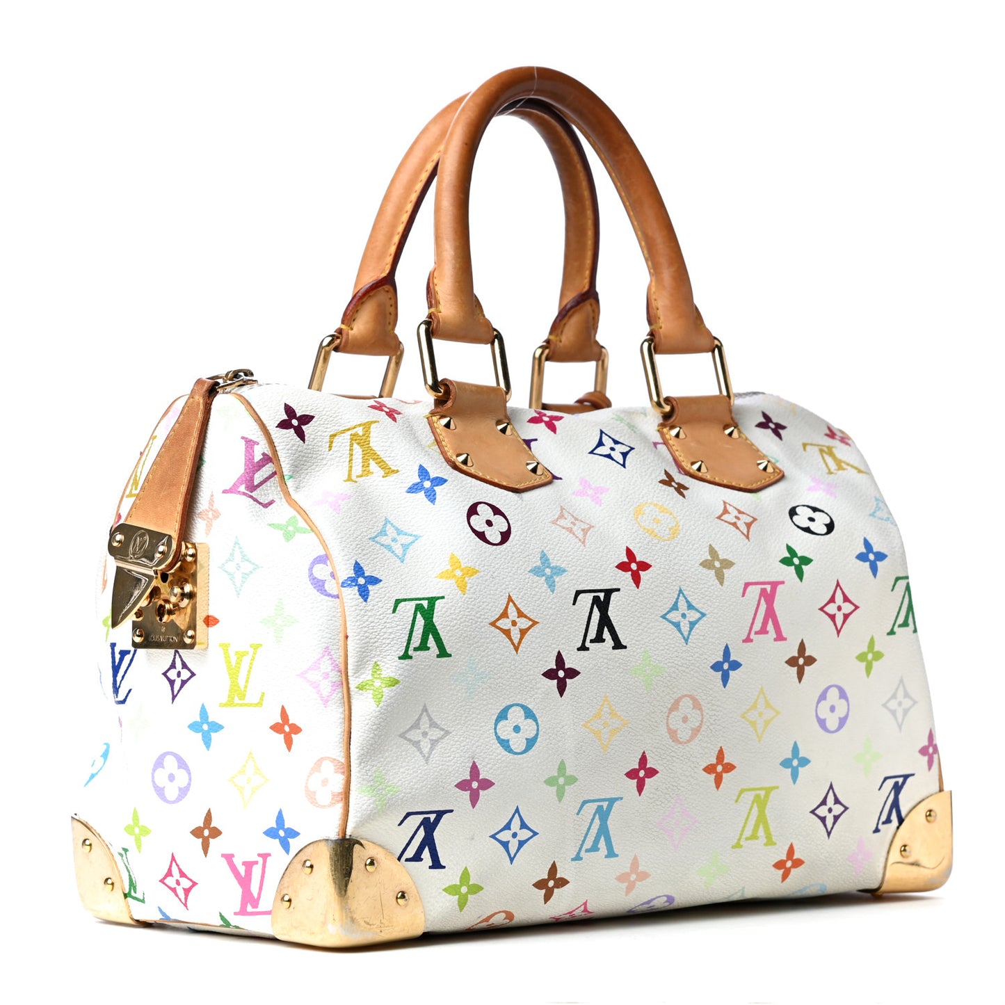 Monogram Multicolor Speedy 30 White