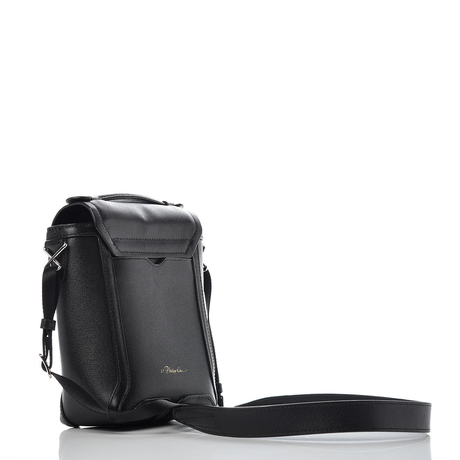 3.1 Phillip Lim 3.1 Embossed Grain Calfskin Pashli Camera Shoulder Bag Black 3 of 11