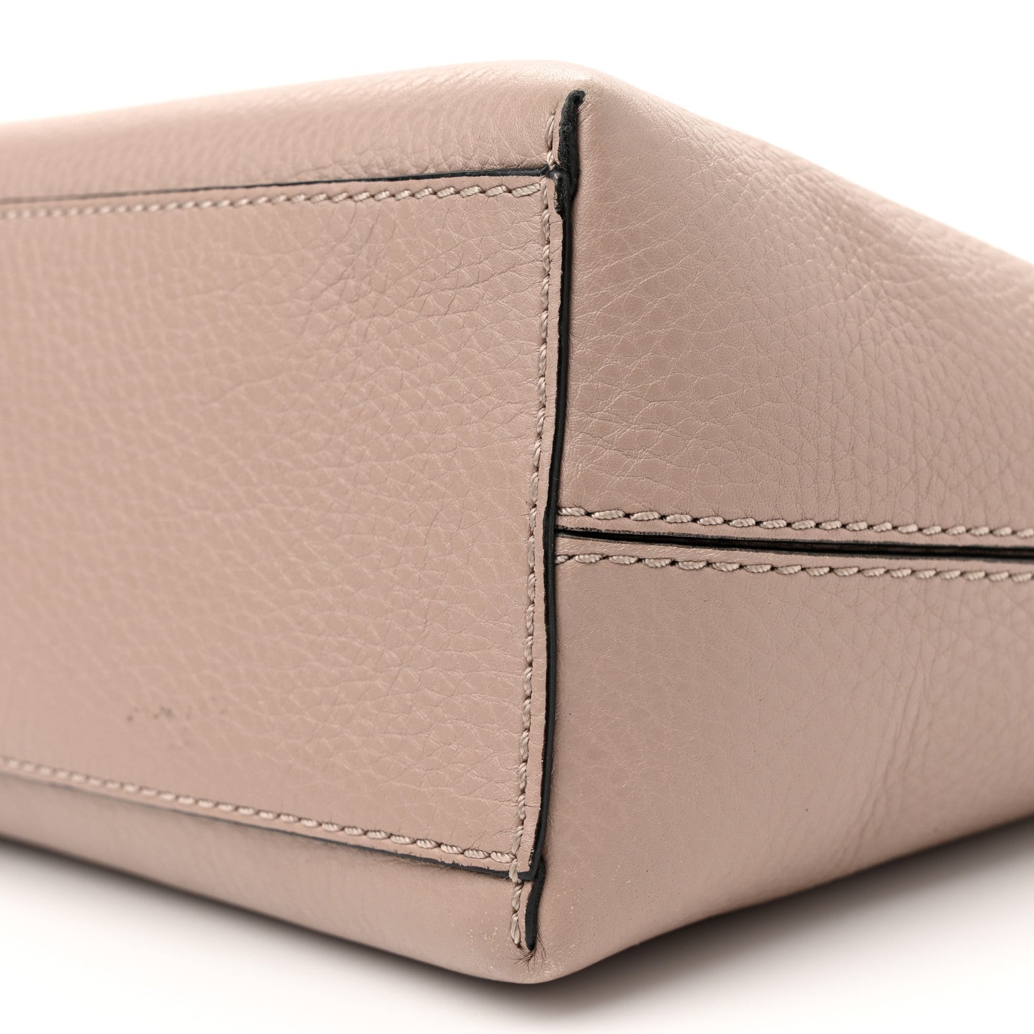 Valentino Garavani Grained Calfskin Small Rockstud Shoulder Tote Poudre 9 of 12