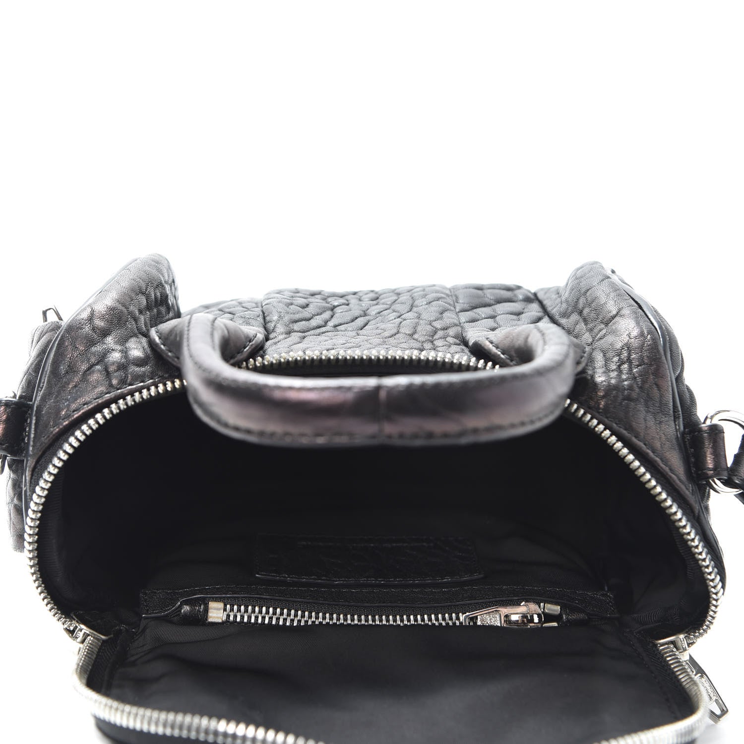 Alexander Wang Pebbled Lambskin Mini Rockie Black Rhodium Hardware 4 of 11