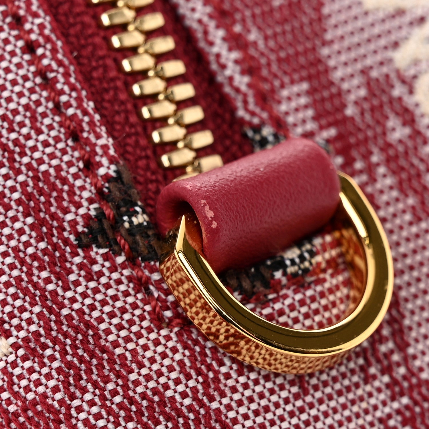 MCM Vintage Jacquard Monogram Mini Backpack Red 15 of 16