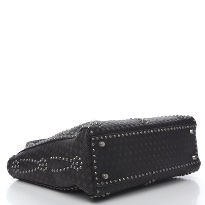 Christian Dior Calfskin Studded Large Lady Dior Black 3 of 8
