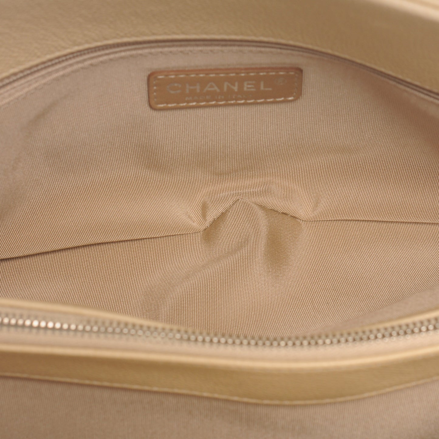 Caviar Timeless CC Shopping Tote Beige
