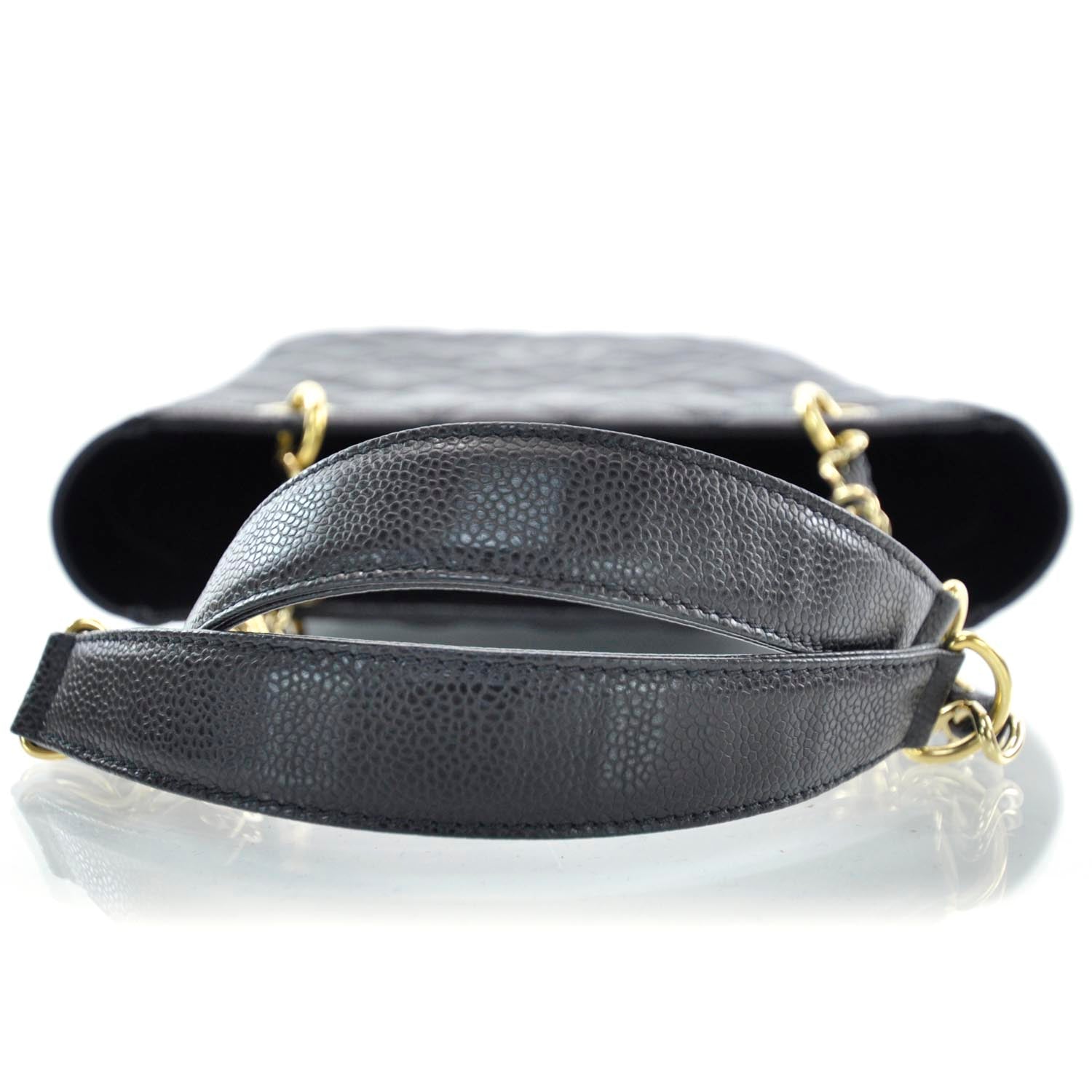 Chanel Caviar Petit Shopping Tote PST Black 5 of 11