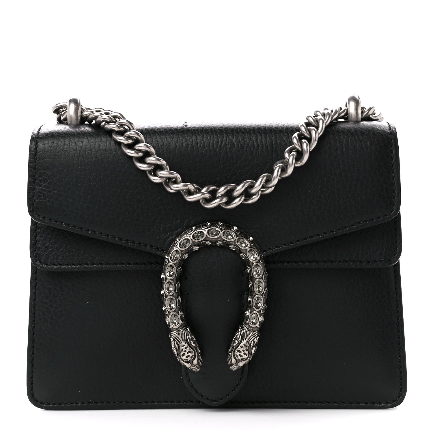 Gucci Calfskin Mini Dionysus Shoulder Bag Black 1 of 12