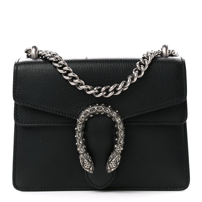 Gucci Calfskin Mini Dionysus Shoulder Bag Black 1 of 12