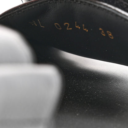 Louis Vuitton Grained Calfskin Sunset Comfort Flat Sandals 38 Black 17 of 20