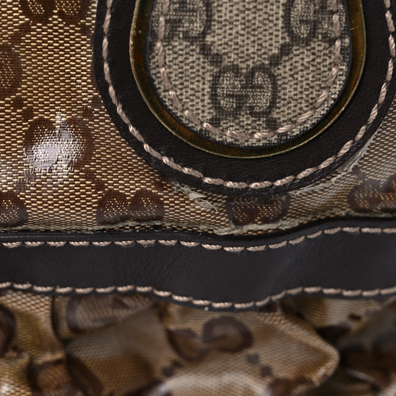 Gucci Crystal Monogram Medium Mix Dark Brown 13 of 20