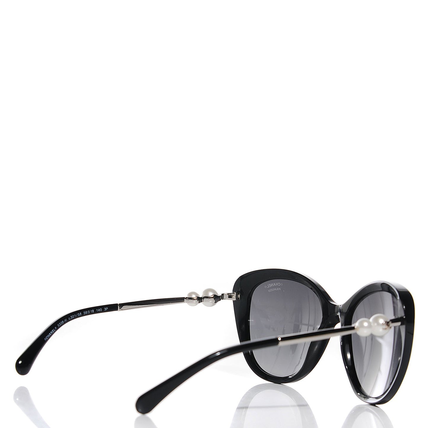 Butterfly Pearl Polarized Sunglasses 5338-H Black