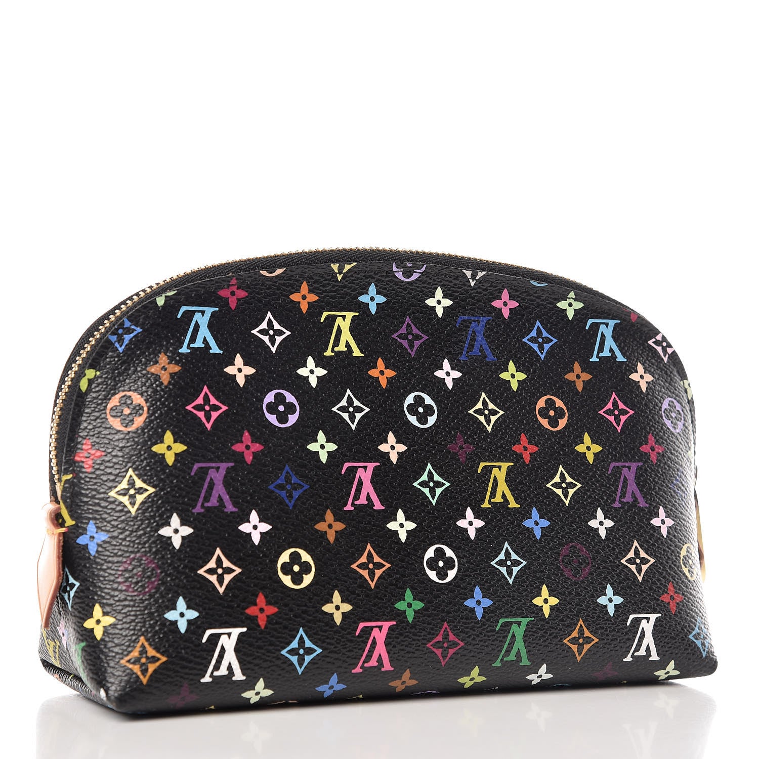 Louis Vuitton Monogram Multicolor Cosmetic Pouch Black Grenade 3 of 10