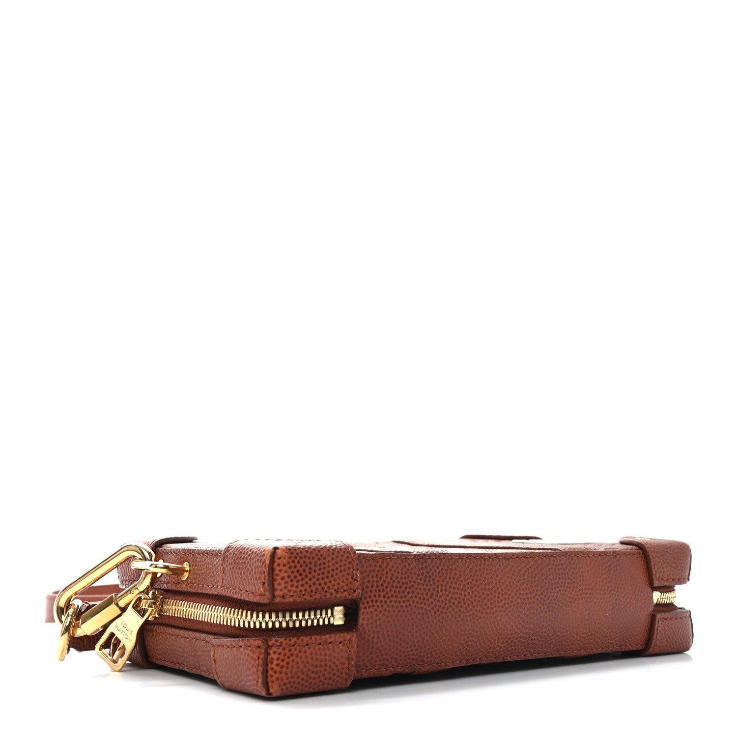 Louis Vuitton X NBA Monogram Embossed Ball Grain Cowhide Soft Trunk Wallet Brown 4 of 9