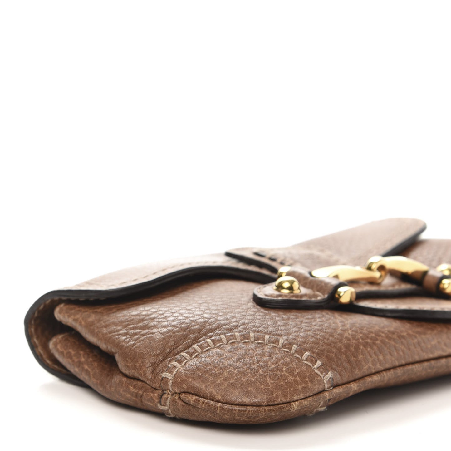 Calfskin New Pelham Clutch Brown