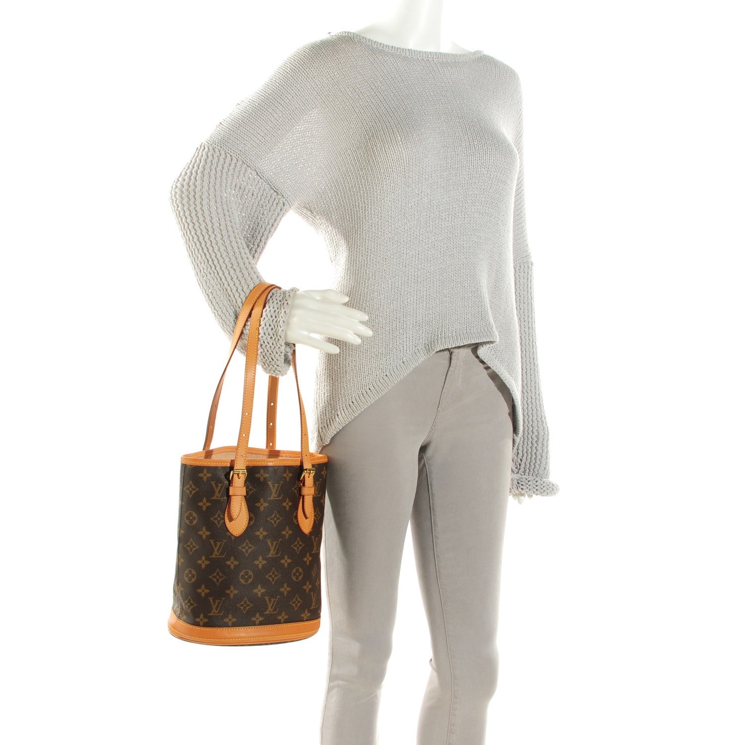 Louis Vuitton Monogram Petit Bucket 23 2 of 9