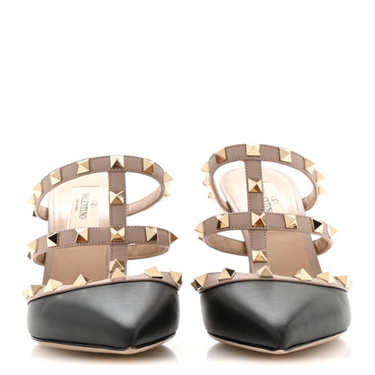 Valentino Garavani Nappa Rockstud 90mm Cage Mules 36 Black Poudre 2 of 9