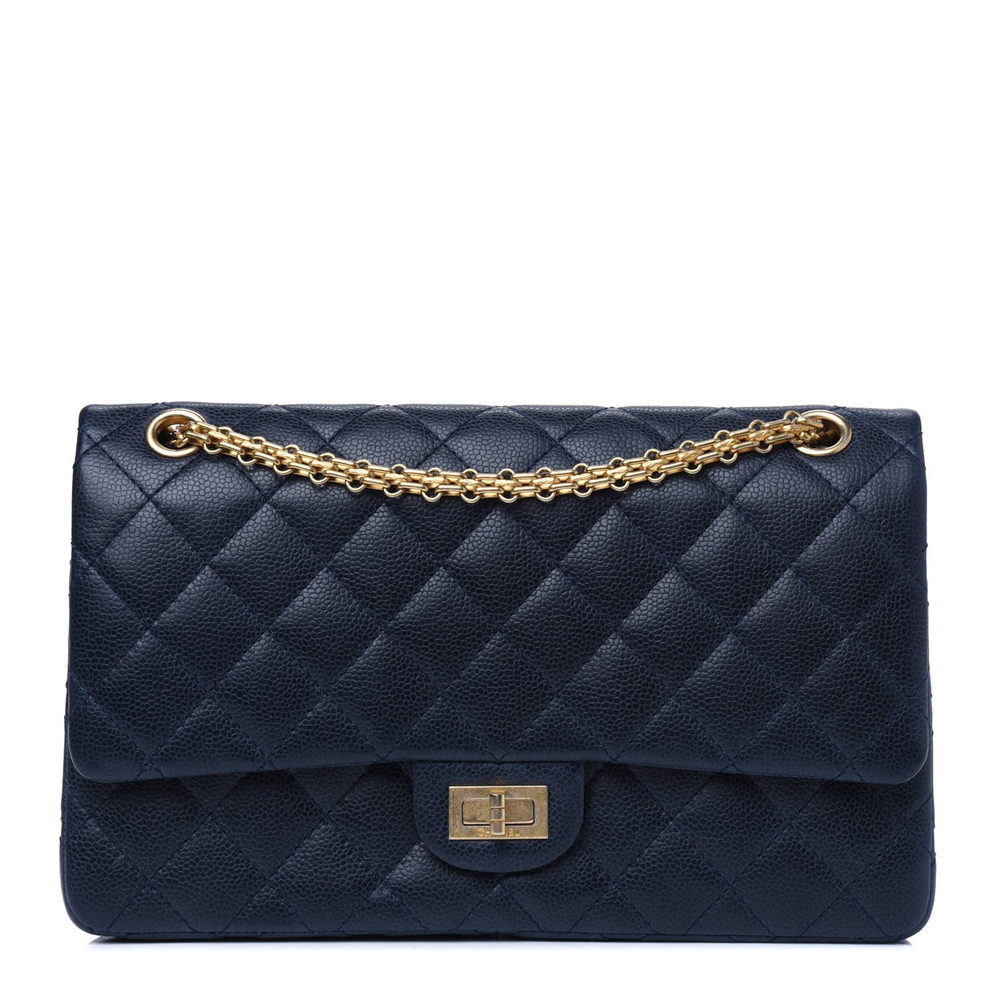 Caviar Quilted 2.55 Reissue 226 Flap Navy Blue