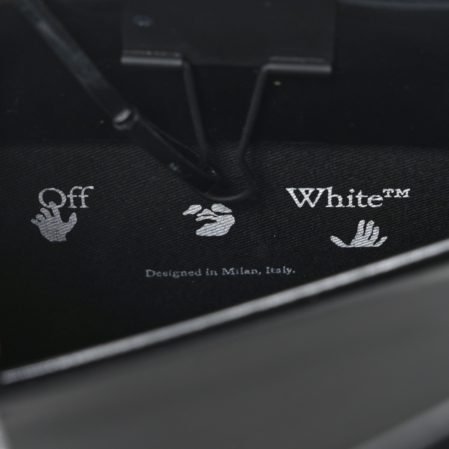 Off-White Patent Calfskin Mini Logo Box Bag 6 of 10